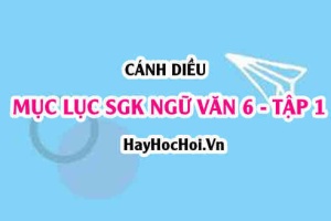 Mục lục Ngữ Văn 6 Cánh Diều Tập 1 SGK